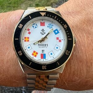 Pusser’s Rum promotional nautical dive watch